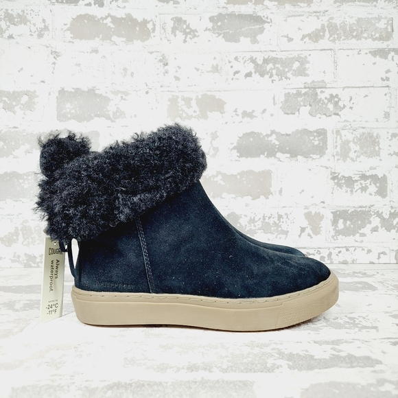 New Cougar Shoes Devon Waterproof Slip-On Teddy Fur ankle Boots T69 - Picture 5 of 11